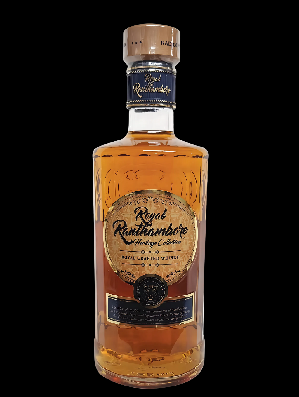 ROYAL RANTHAMBORE HERITAGE COLLECTION ROYAL CRAFTED RESERVE WHISKY 