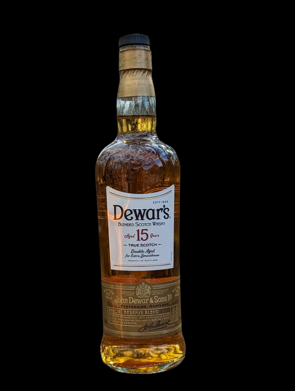DEWAR'S AGED 15 YEARS BLENDED SCOTCH WHISKY 