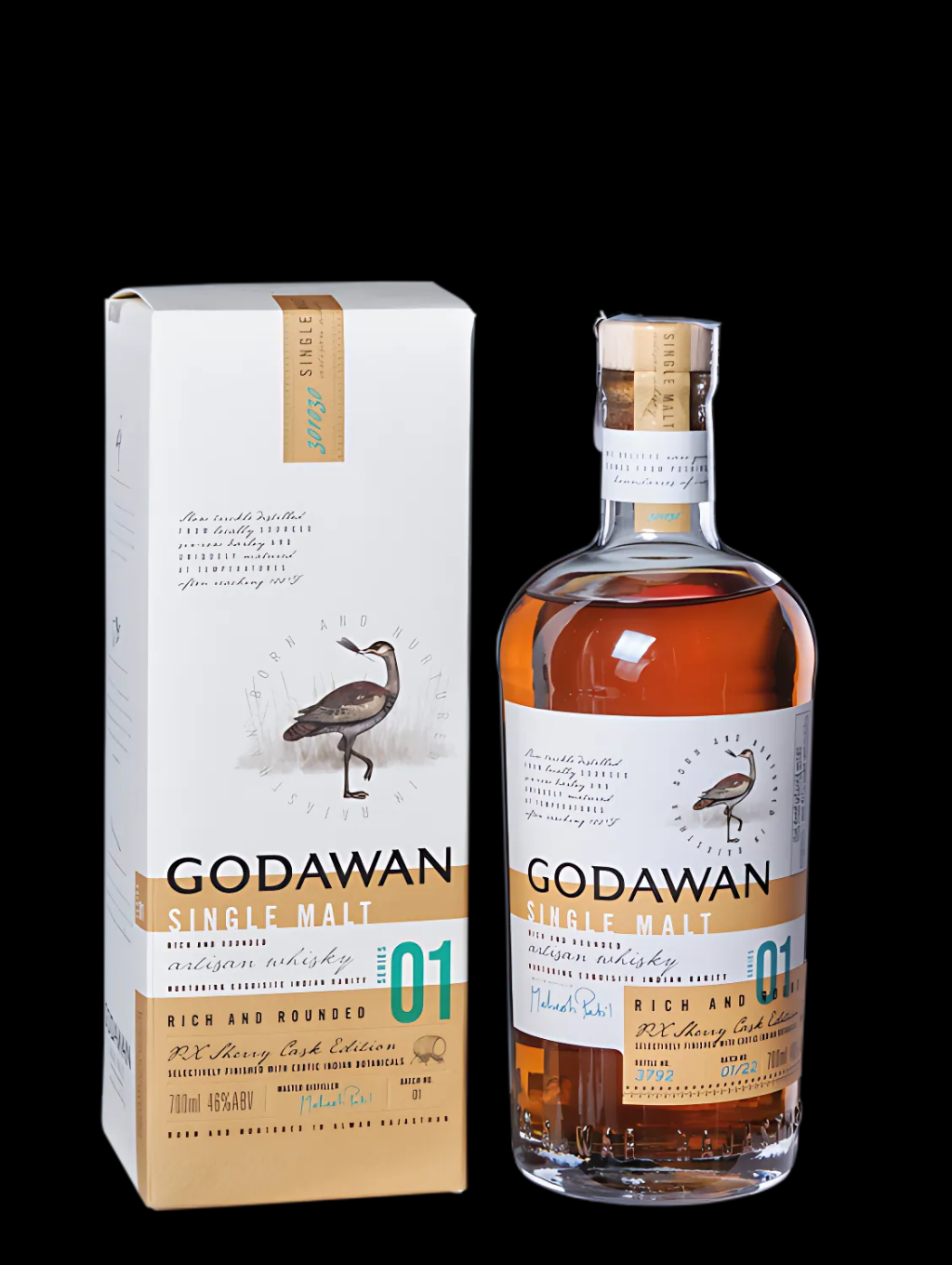 GODAWAN SINGLE MALT RICH AND ROUNDED ARTISAN  WHISKY