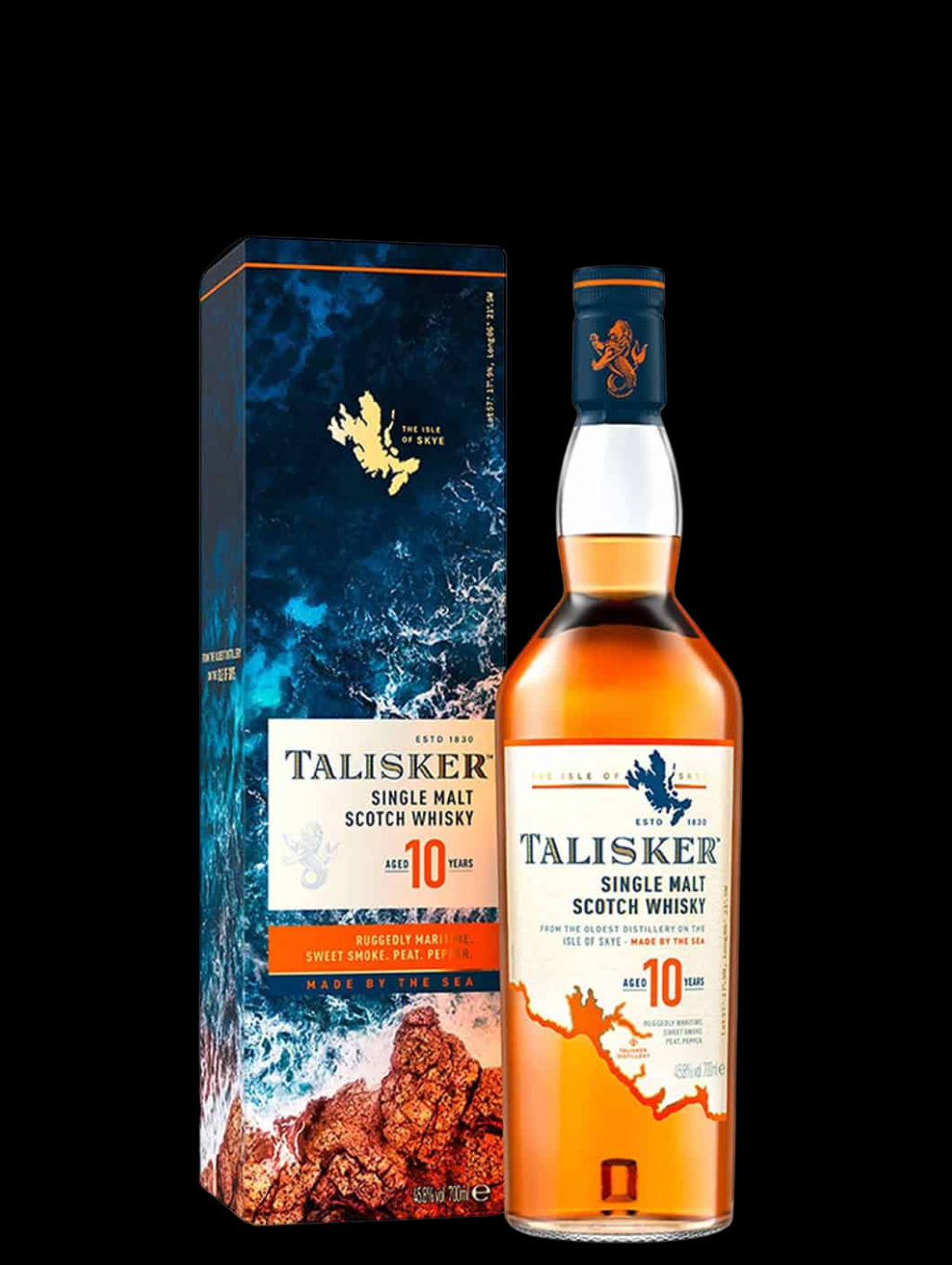 TALISKER SINGLE MALT SCOTCH WHISKY AGED 10 YEARS