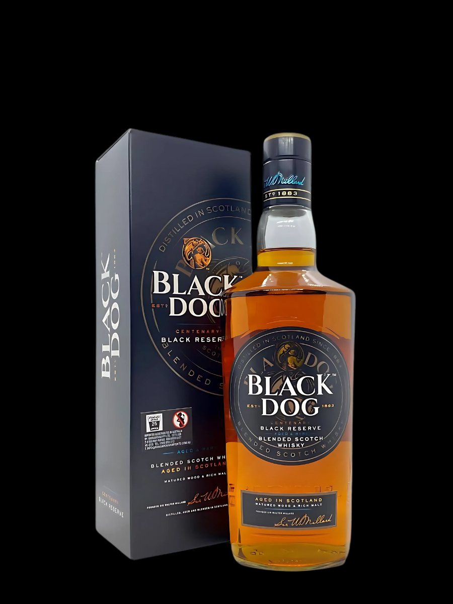 BLACK DOG TRIPLE GOLD RESERVE BLENDED SCOTCH WHISKY 